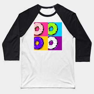 Donut Pop Art Baseball T-Shirt